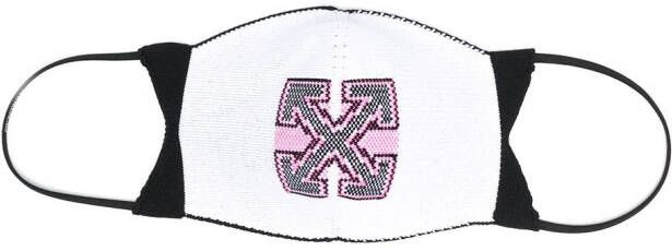 Off-White Mondkapje met patroon Zwart