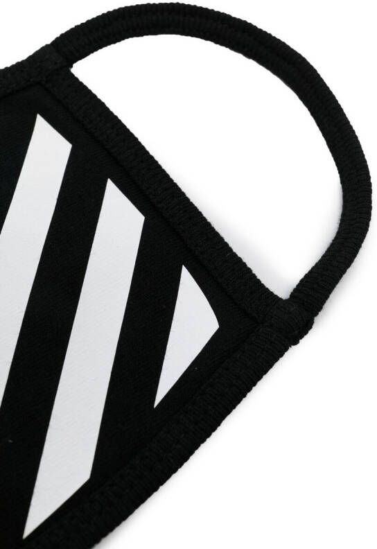 Off-White Mondkapje met print Zwart
