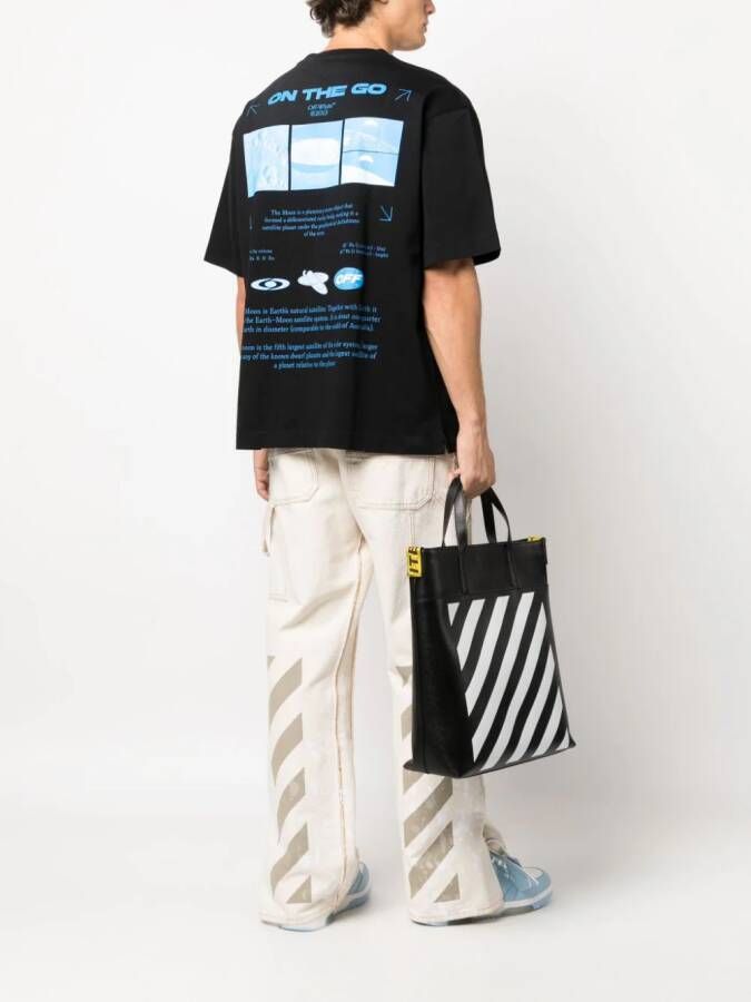 Off-White Katoenen T-shirt Zwart