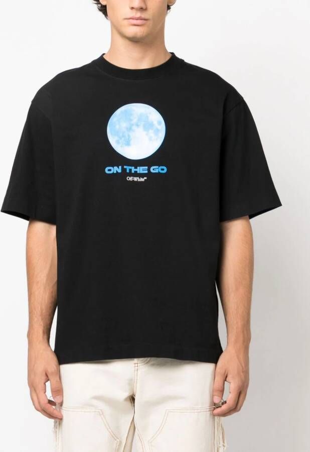 Off-White Katoenen T-shirt Zwart