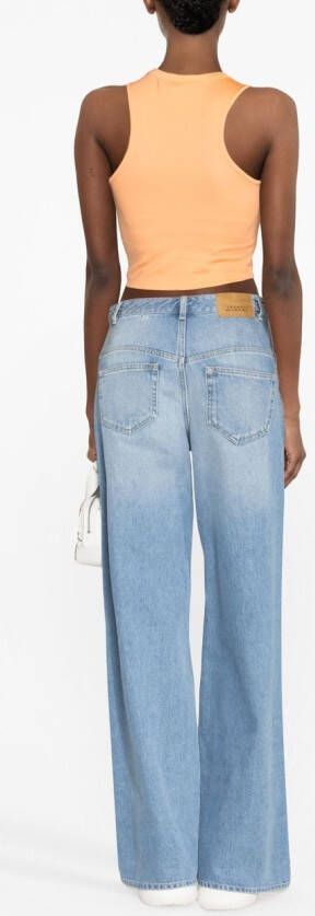 Off-White Mouwloze top Oranje