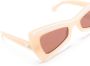 Off-White Eyewear Nashville zonnebril met geometrisch montuur Beige - Thumbnail 3