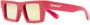 Off-White Nassau zonnebril met rechthoekig montuur Rood - Thumbnail 2