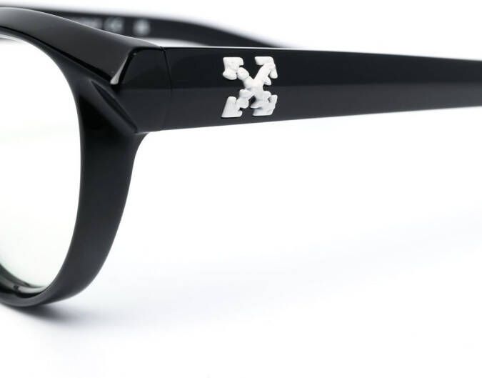 Off-White Optical Style 26 bril met cat-eye montuur Zwart