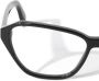 Off-White Eyewear Optical Style 37 bril met vierkant montuur Zwart - Thumbnail 3