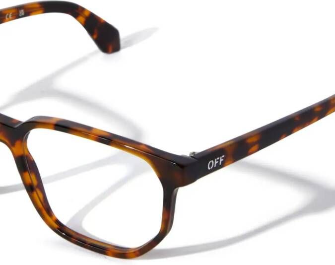 Off-White Optical Style 39 bril met vierkant montuur Zwart