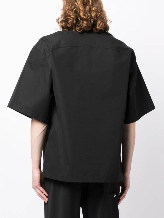Off-White Overhemd met geborduurd logo Zwart