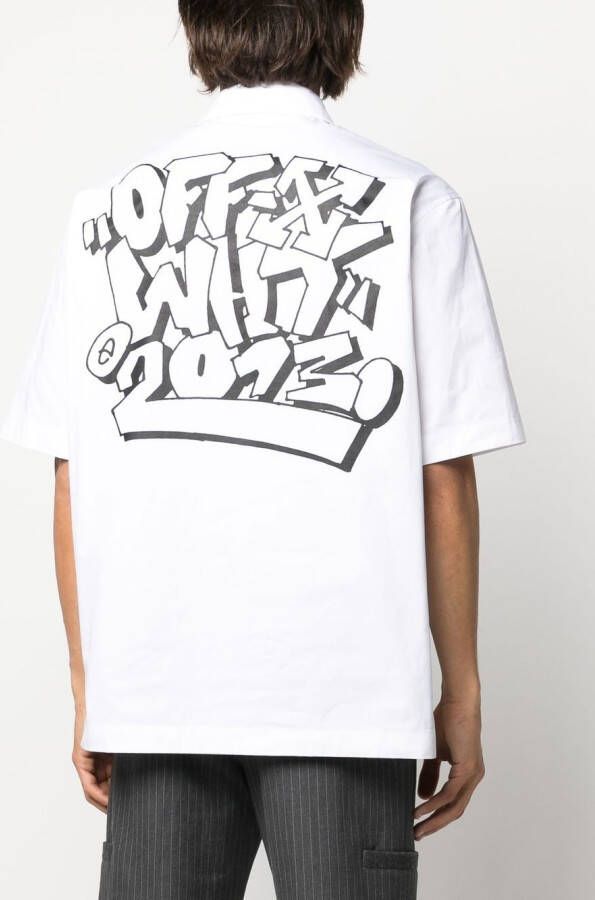 Off-White Overhemd met print Wit
