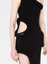 Off-White Asymmetrische jurk Zwart - Thumbnail 3