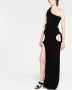Off-White Asymmetrische jurk Zwart - Thumbnail 4