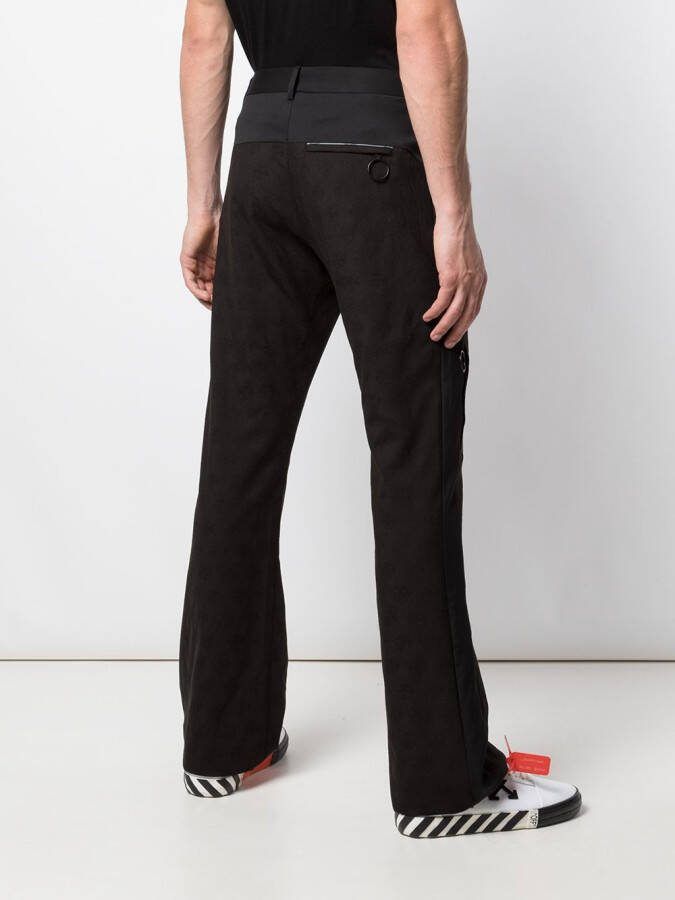Off-White Pantalon met logo Zwart