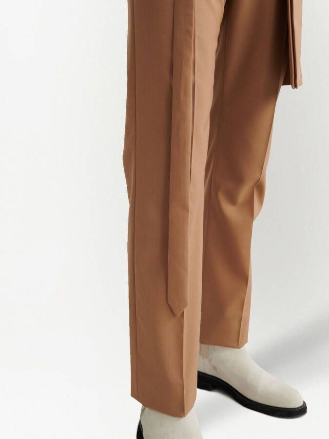 Off-White Pantalon met schort detail Beige