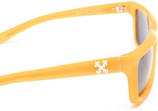 Off-White Portland zonnebril met vierkant montuur Oranje