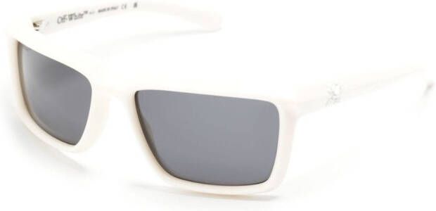 Off-White Portland zonnebril met vierkant montuur Wit