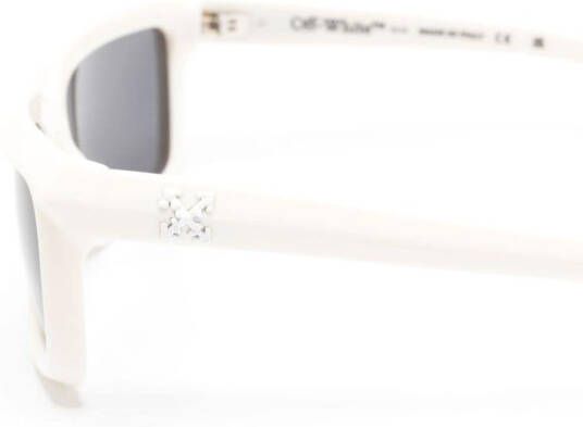 Off-White Portland zonnebril met vierkant montuur Wit