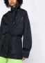 Off-White Regenjas met knopen Zwart - Thumbnail 4