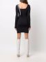 Off-White Ribgebreide mini-jurk Zwart - Thumbnail 4