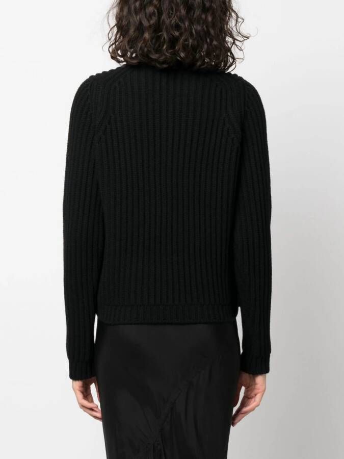 Off-White Ribgebreide trui Zwart