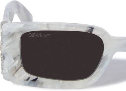 Off-White Roma zonnebril met rechthoekig montuur Grijs