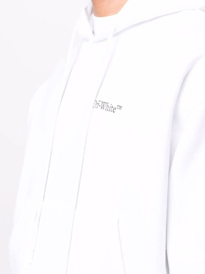 Off-White Ruimvallende hoodie Wit