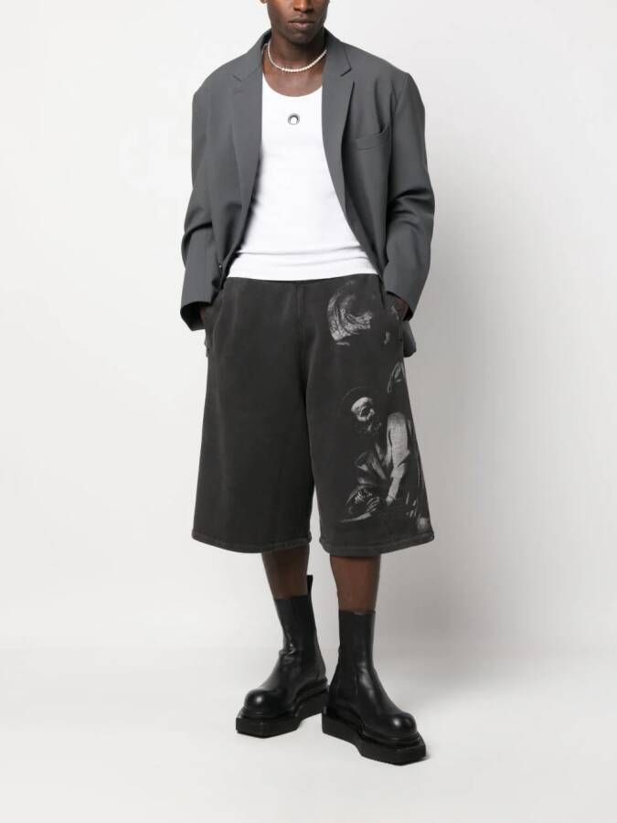 Off-White Trainingsshorts met print Zwart