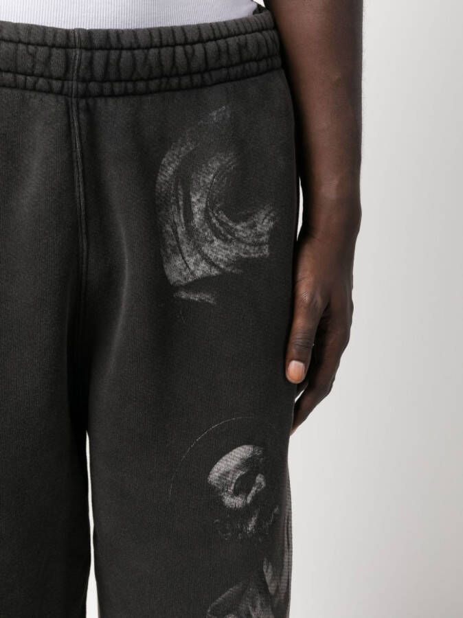 Off-White Trainingsshorts met print Zwart