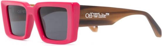 Off-White Eyewear Tweekleurige zonnebril Roze