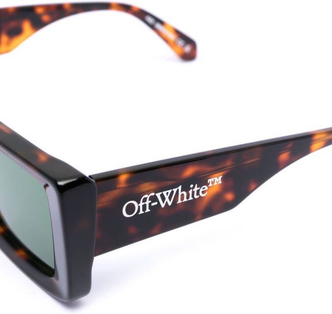 Off-White Eyewear Savannah zonnebril met oversized montuur Bruin