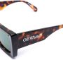 Off-White Eyewear Savannah zonnebril met oversized montuur Bruin - Thumbnail 3