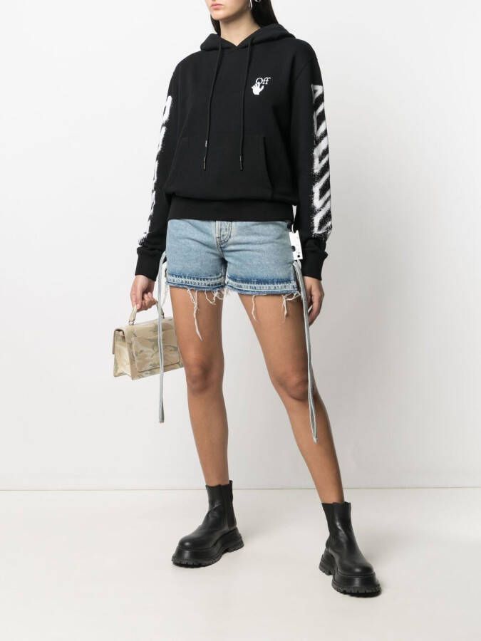 Off-White Shorts met gestrikte zijkant Blauw