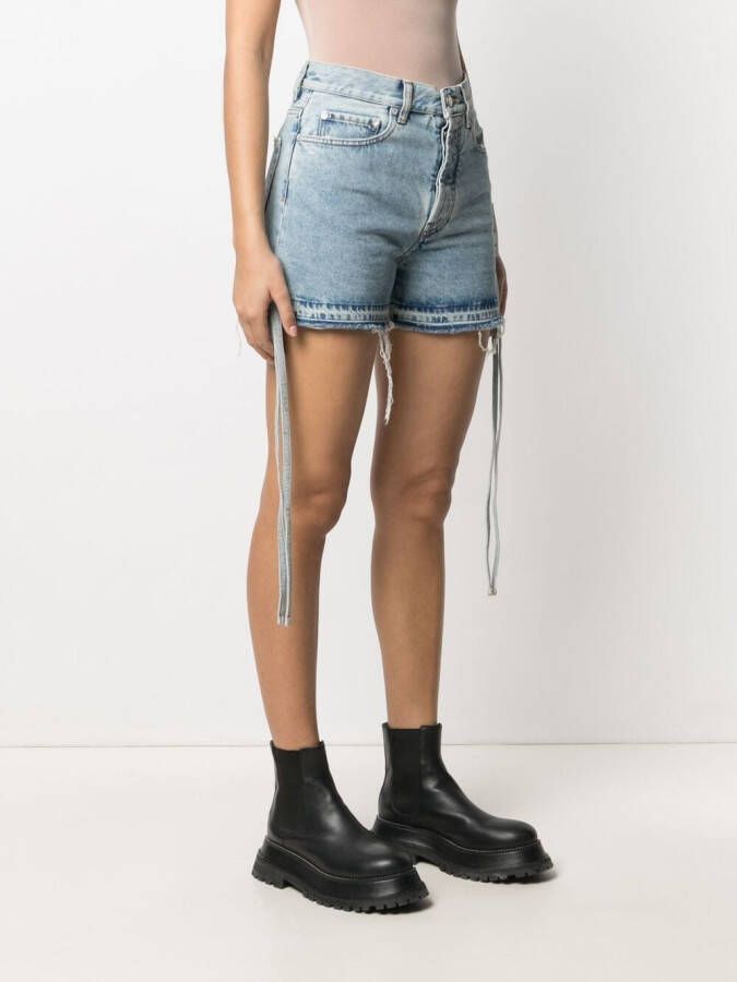 Off-White Shorts met gestrikte zijkant Blauw