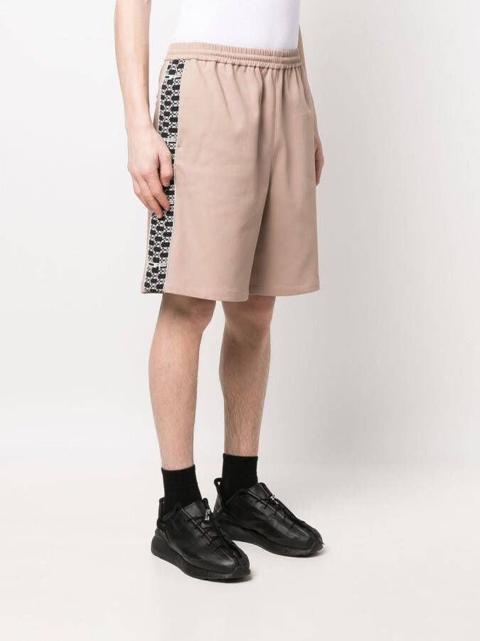 Off-White Shorts met print Zwart