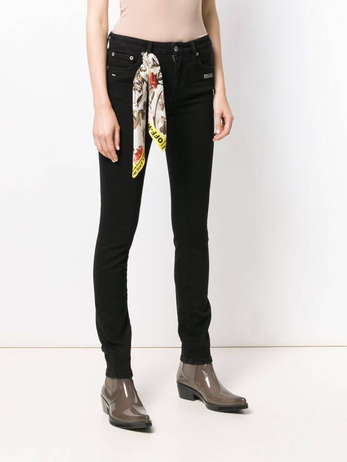 Off-White Skinny jeans Zwart