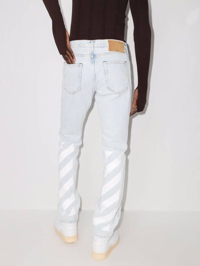 Off-White Slim-fit jeans Blauw