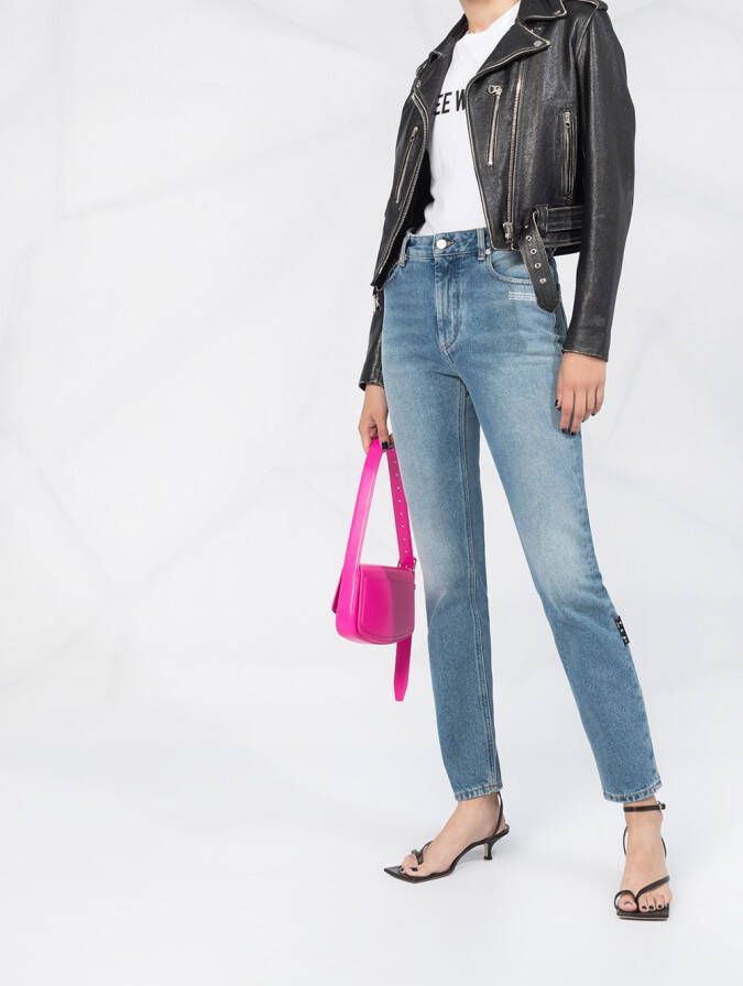 Off-White Slim-fit jeans Blauw