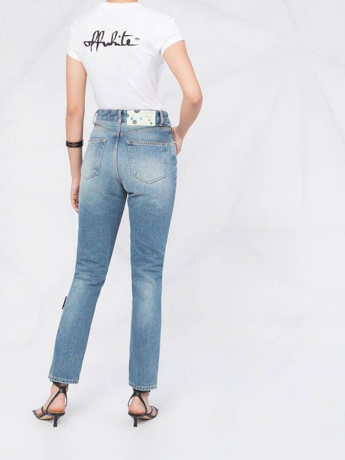 Off-White Slim-fit jeans Blauw
