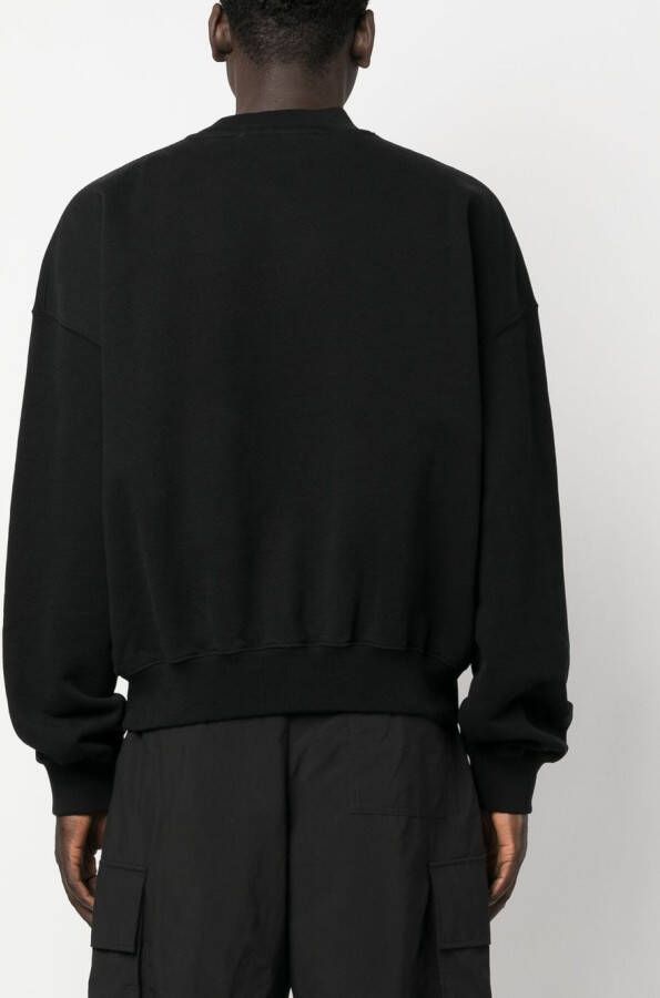 Off-White Sweater met tekst Zwart