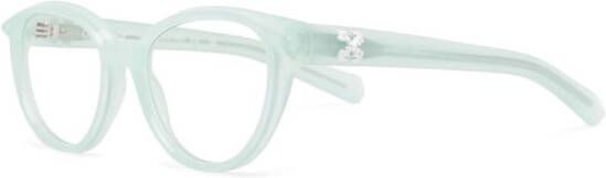 Off-White Style 26 bril met rond montuur Groen
