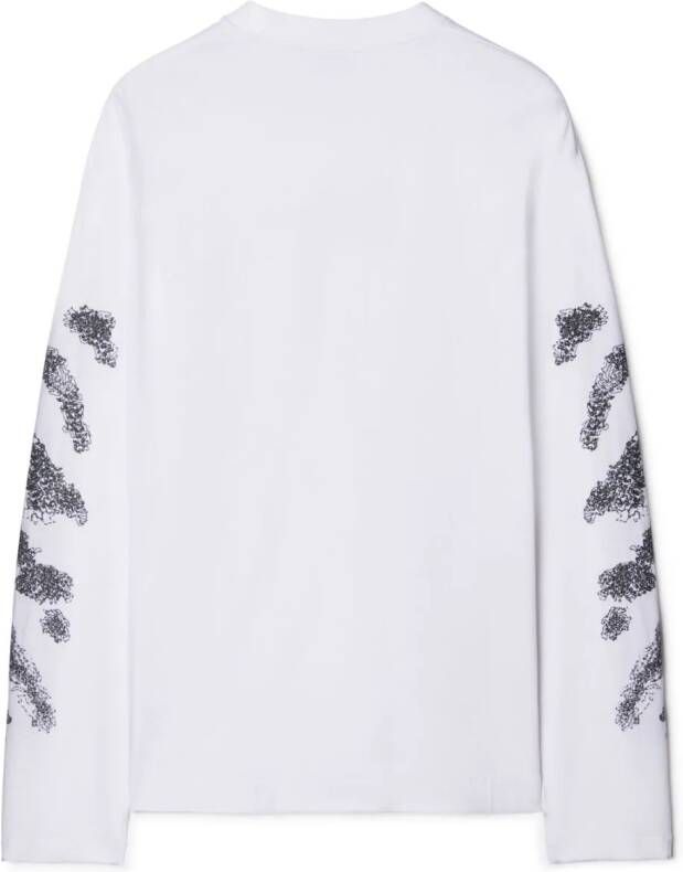 Off-White Sweater met borduurwerk Wit
