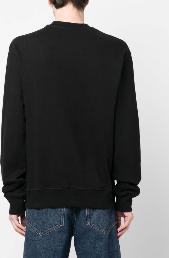 Off-White Sweater met geborduurd logo Zwart