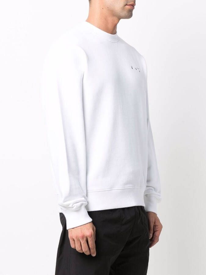 Off-White Sweater met print Wit