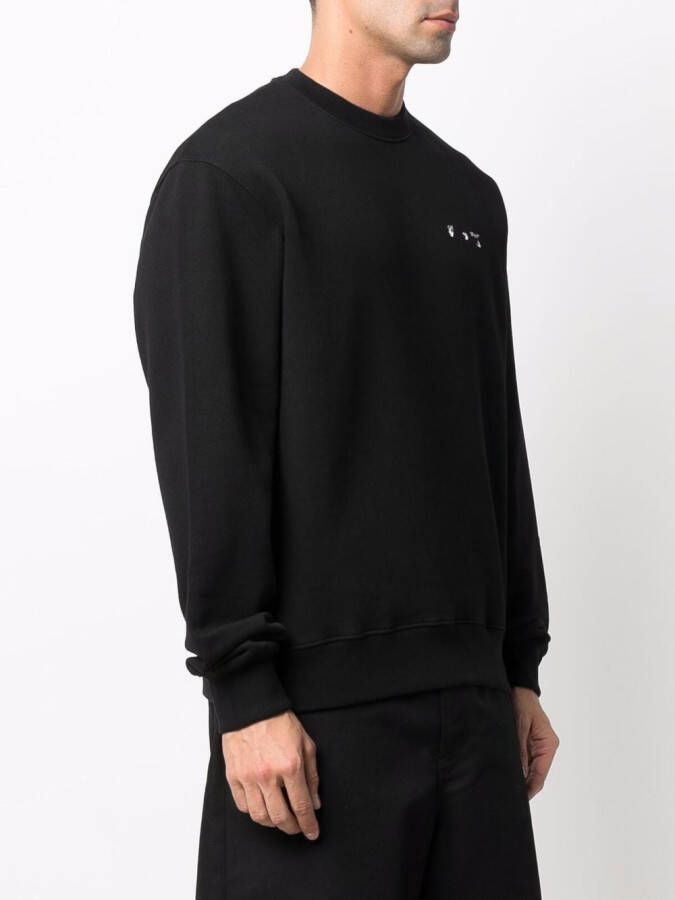 Off-White Sweater met print Zwart