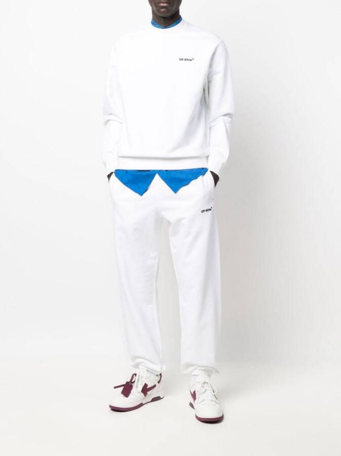 Off-White Sweater met ronde hals Wit
