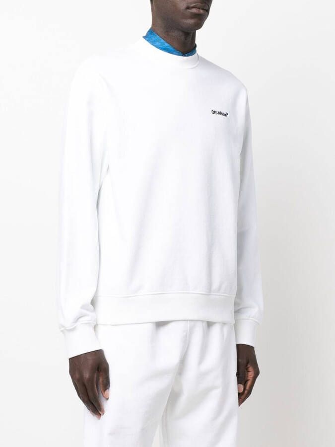 Off-White Sweater met ronde hals Wit