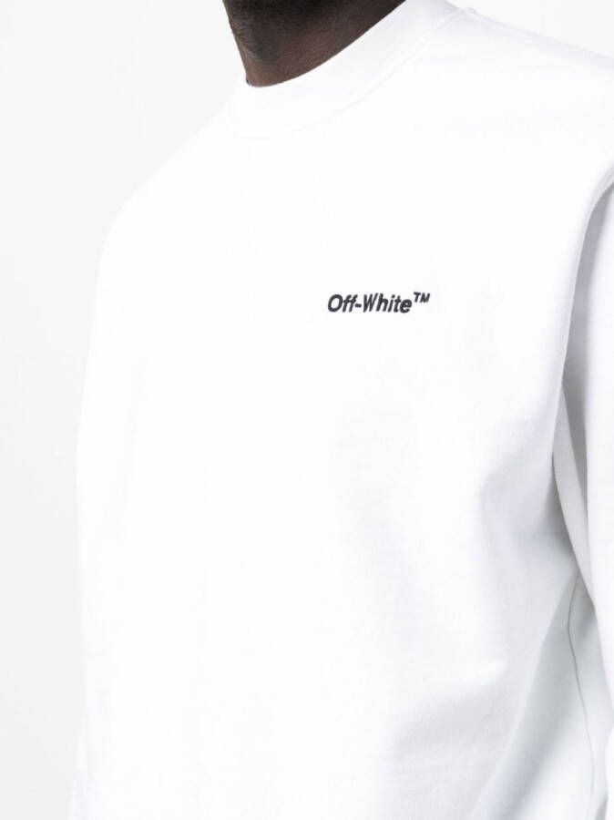 Off-White Sweater met ronde hals Wit