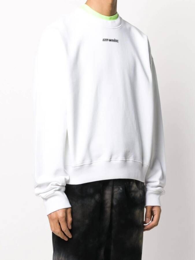 Off-White Sweater met ronde hals Wit