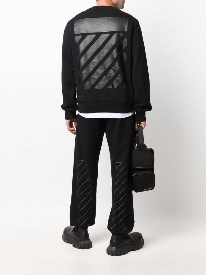 Off-White Sweater met ronde hals Zwart