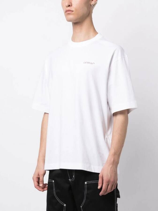 Off-White T-shirt met logoprint Wit