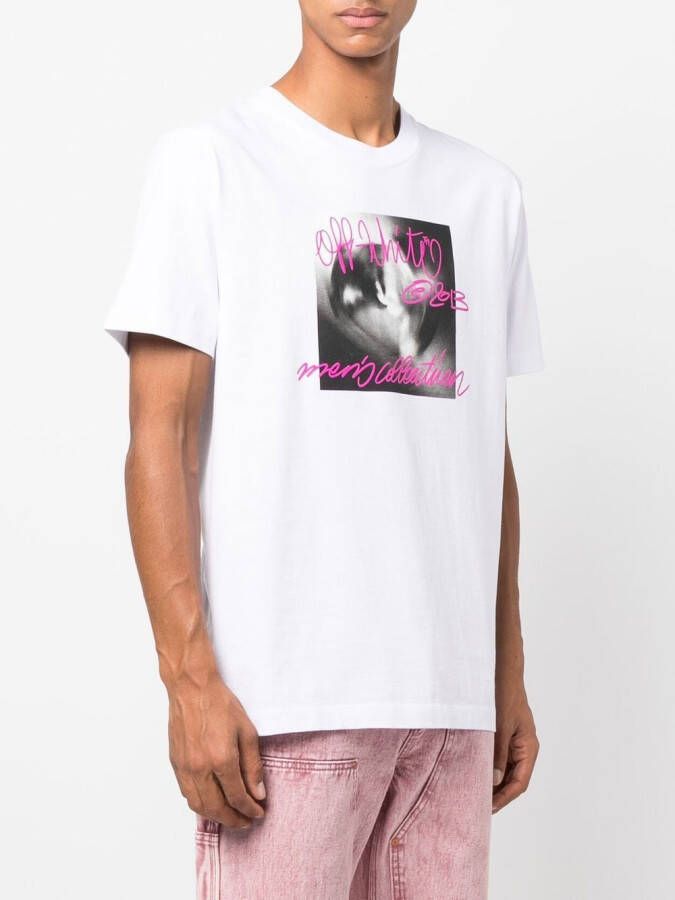 Off-White T-shirt met logoprint Wit