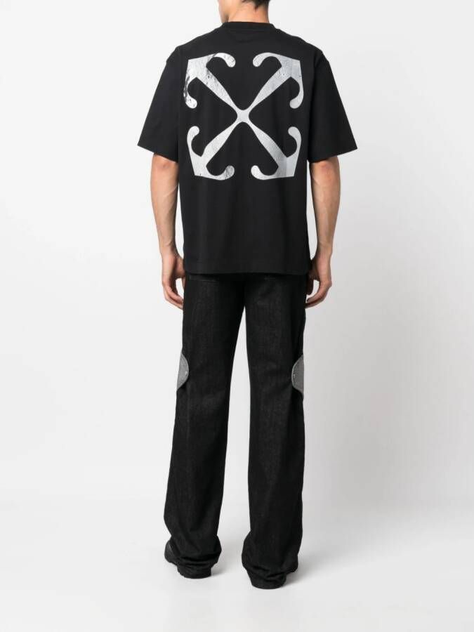 Off-White T-shirt met logoprint Zwart